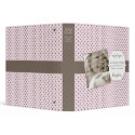 Cute Polka Dots Baby Photos Avery Binder (Pink)