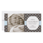 Cute Polka Dots Birth Announcement Photo Card