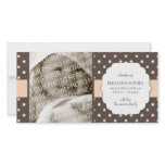 Cute Polka Dots Birth Announcement Photo Card
