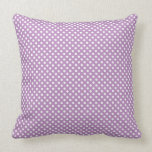 Cute Polka Dots Bright Purple Pillow