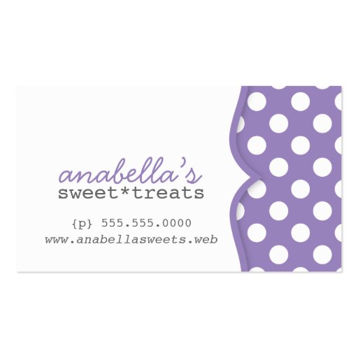 Cute Polka Dots Customer Loyalty Business Card
