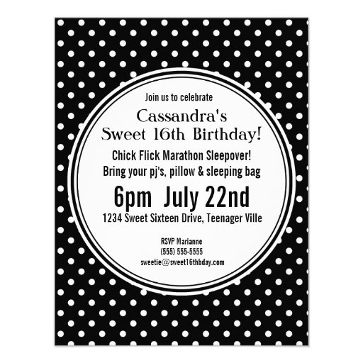 Cute Polka Dots Photo Sweet 16 Lime Green Ribbon Custom Announcement