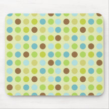 Cute polka dotted mousepad