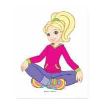 Cute Polly Sitting Pose posters