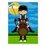 Cute Polo Player Card