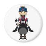 Cute Polo Player Magnet