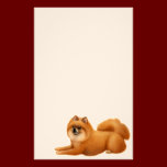 Cute Pomeranian Dog Stationery stationery