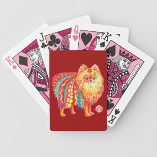 Cute Pomeranian Playing Cards