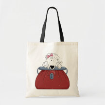 Cute Poodle Puse Pet Tote Bag