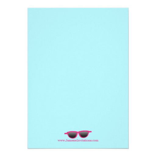 Cute pool party girls birthday party invitation
