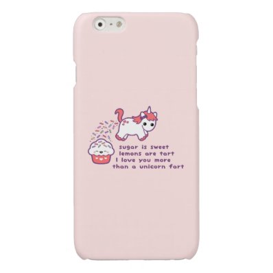 Cute Pooping Unicorn Glossy iPhone 6 Case