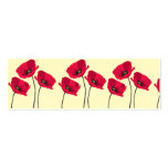 Cute poppy business card