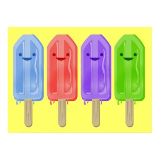 Cute Popsicle Poster print