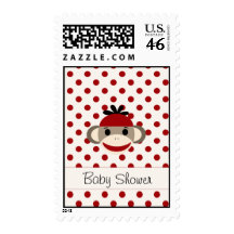 Cute Postage By The Sock Monkey Shoppe