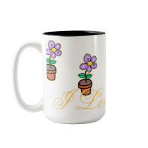 Cute Potted Plant Mug! by Perlyyyy Cute Potted Plant Mug!