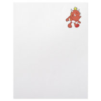 cute pouting fire fang monster customized letterhead