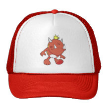 cute pouting fire fang monster mesh hats