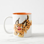 Cute Prankish Cartoon Bobcat Mug mugs