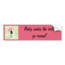 Cute pregnancy bumper sticker