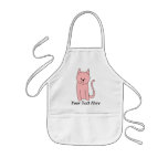 Cute Pretty Pink Cat Aprons