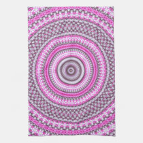 Cute Pretty Pink mandala kitchen Tea towel kitchen towels