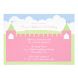 Cute princess castle birthday party invitation invitations