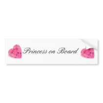Cute Princess on Board Bumper Sticker bumper stickers by jaceyevans Cute Princess on Board Bumper Sticker bumper stickers