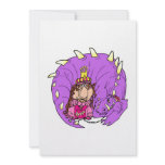 Cute Princess &amp; Pet Dragon Personalized Invite