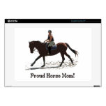 Cute Proud Horse Mom Equestrian Skins For 15" Laptops