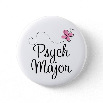 Cute Psych Major Gift Button