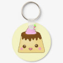 Cute pudding keychains