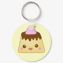 Cute pudding keychains