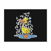 cute puddle duck in the rain postcards by doonidesignsanimals cute puddle duck in the rain postcards