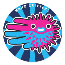 Cute Puffer Fish Round Stickers