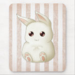 Cute Puffy Kawaii Bunny Rabbit Mouse Pad