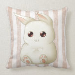 Cute Puffy Kawaii Bunny Rabbit Throw Pillows