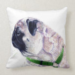 Cute Pug American MoJo Pillow