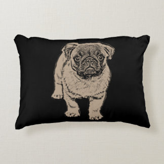 black pug pillow