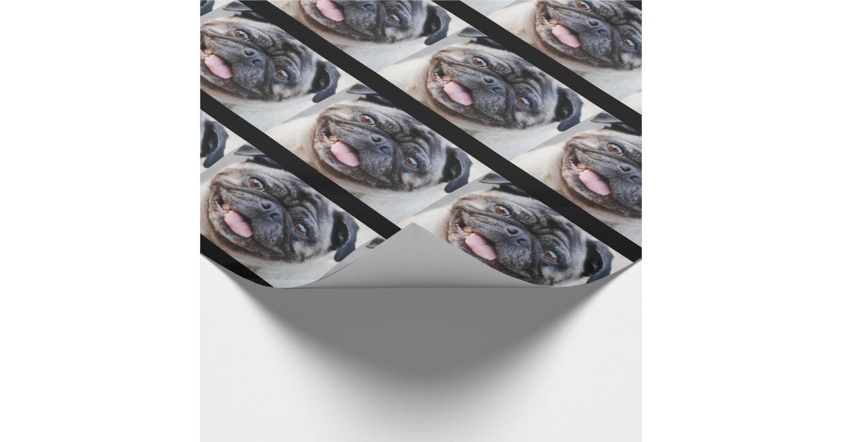 pug wrapping paper roll pug gift wrap wrapping paper zazzle pug wrapping paper roll pug gift wrap wrapping paper zazzle