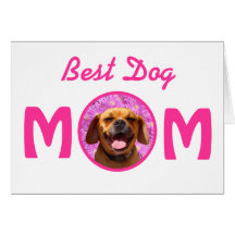 Cute Puggle Dog Mom Cards