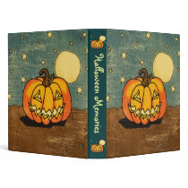 Cute Pumpkin Against Moon Binder