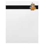 Cute Pumpkin Bear Personalized Letterhead