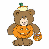 Cute Pumpkin Bear photo sculptures