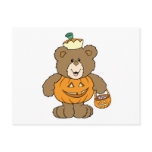 Cute Pumpkin Bear Post Card