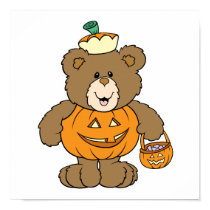 Cute Pumpkin Bear posters