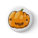 Cute pumpkin button button