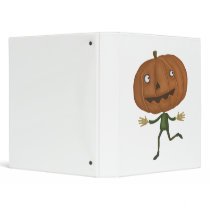 cute pumpkin head vinyl binder