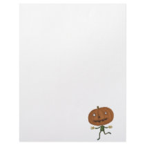 cute pumpkin head letterhead