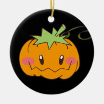 Cute pumpkin jack o'lantern Halloween ornament