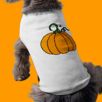 Cute Pumpking Pet T-shirt pet clothing
